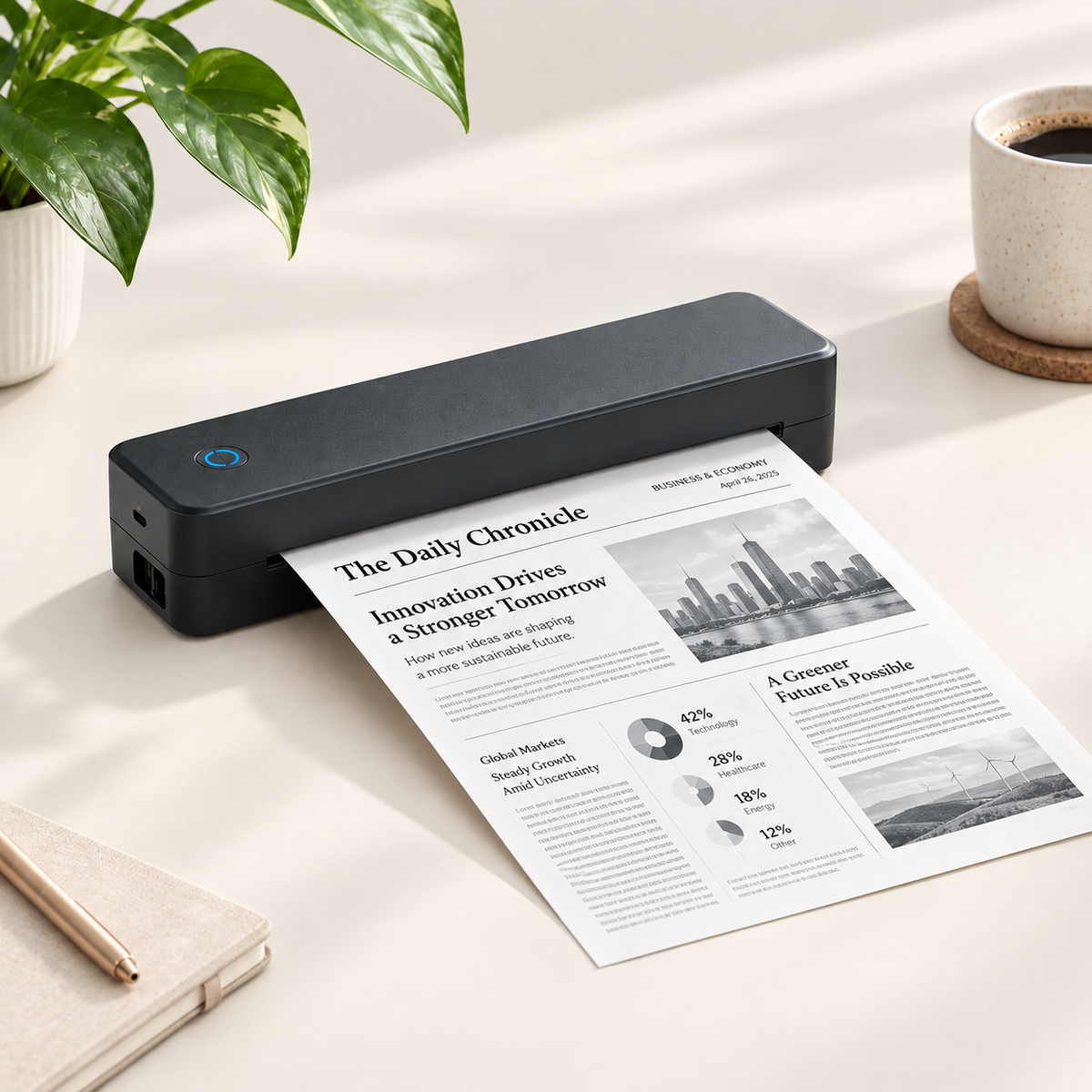 Inkless Portable Printer