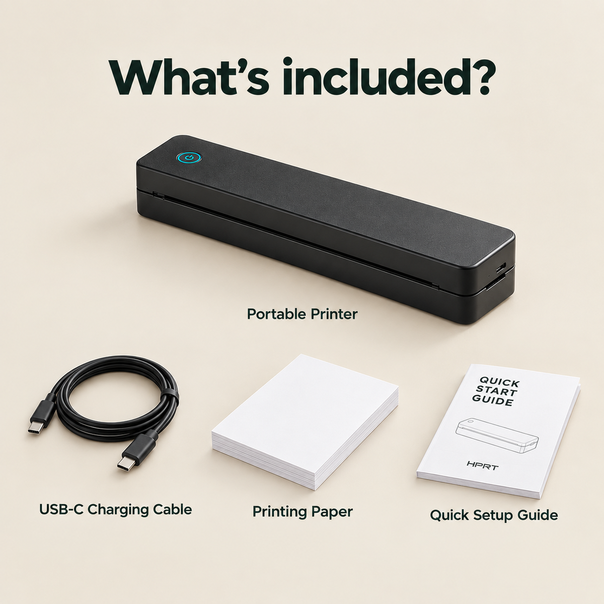 Inkless Portable Printer